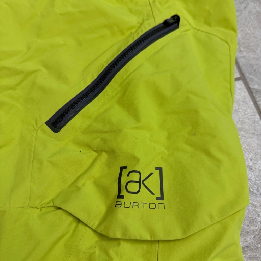 Burton AK Cyclic Gore-Tex Snow Pants Highlighter Yellow Color - Picture 4 of 7